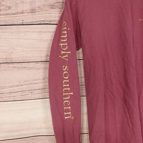 SIMPLY SOUTHERN COLLECTION BELIEVE IN MAGIC CHRISTMAS PUPPY LONG SLEEVE TSHIRT S - Picture 6 of 7